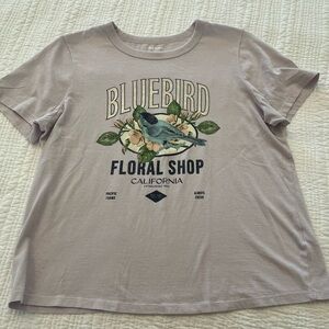 Bluebird Floral Graphic Tee